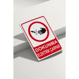 Dokunma Elektrik Çarpar Isg Uyarı Levhası - Normal - 35x50