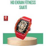 Dokunmatik Akıllı Saat Spor ve Günlük Kullanım - TK002M-6VRWE3 - Çok Renkli