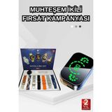 Dokunmatik Akıllı Saat Yeni Nesil Kulaklık Kampanyası Bluetooth Bağlantılı An - TK002M-6VM00 - Çok Renkli