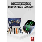 Dokunmatik Akıllı Saat Yeni Nesil Kulaklık Kampanyası Bluetooth Bağlantılı ANC Özelliği