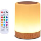 Dokunmatik Başucu Masa Lambası, 13 Rgb Renk ve 5 Parlaklık, USB Şarj Edilebilir Masa Lambası, R - Çok Renkli