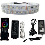 Dokunmatik Müzik Kontrollü Rgbw Şerit LED Set 5050 Ledli 3çipli 12VOLT 5metre - 5 m
