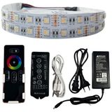 Dokunmatik Müzik Kontrollü Rgbww Şerit LED Set 5050 Ledli 3çipli 12VOLT 5metre - 5 m