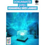 Dokunmatik Şarjlı Kumandalı Gece Lambası - 001-Renkli
