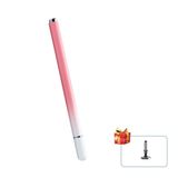 Dokunmatik Tablet Telefon Kalemi +1 Yedek Uç Renk Geçişli Passive Stylus Bilgisayar Kalem Pembe