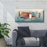 Dokunuşlar Yağlı Boya Dokulu Tablo 60X90 Gümüş Çerçeveli