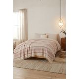 Dokuvia Natura Soft Ekru 4 Kat Müslin Çift Kişilik Yatak Örtüsü 220X230 cm %100 Pamuk Çok Amaçlı Koltuk Örtüsü ve Tv Battaniyesi - Gül Kurusu - 220 x 230 cm