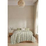 Dokuvia Nuvia 5 Kat Dolgulu Müslin Çift Kişilik Yatak Örtüsü %100 Pamuk Jakar Dokulu 220X240 cm - Yeşil - 220 x 240 cm
