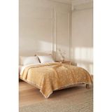 Dokuvia Soleil Bloom 5 Kat Dolgulu Müslin Çift Kişilik Yatak Örtüsü Pike Koltuk Örtüsü %100 Pamuk Çiçek Desenli 220X240 cm - Sarı - 220 x 240 cm