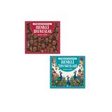 dokuzyayinlari Yetişkin Boyama Kitabı 2'li Set - Renkli Baykuşlar ve Renkli Tavuskuşları Mandala Terapi Kitapları