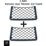 Dokya Dizayn Gri Fileli Ceplik 2 Adet Tekil Ürün Araçlar ve Karavanlar İçin Kullanışlı Plastik