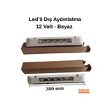 Dokya Dizayn Tekne Veya Karavan İçin Açılı Dış Led Aydınlatma 12 Volt -Beyaz Işık - 1 Adet