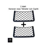 Dokya Mühendislik 2 Adet Fileli Siyah Ceplik. Araçlar, Tekneler Ve Karavan Eşya Cepliği.