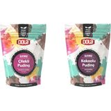 Dola Glutensiz Çilekli Ve Kakaolu Puding 2'li Set 100 gr X 2 Adet