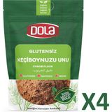 Dola Glutensiz Keçiboynuzu Unu 4 Adet - 1,6 kg