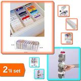 Dolap İçi Asılabilir Çorap Filesi + 11 Gözlü Çekmece Organizer - 2Li Set S7t5h1