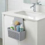Dolap İçi Asılabilir Plastik Organizer Deterjan Sünger Düzenleyici Askı Mutfak Banyo Dolap İçi Düzenleyici Kapak Arkası Organizer Sepet (Asorti Renk)