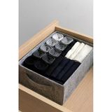 Dolap İçi Çamaşır Oyuncak Düzenleyici Keçe Saklama Kutusu Sepet Organizer 38X25x13 Cm