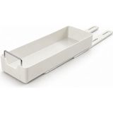 Dolap Içi Raylı Organizer Çekmece 34 x 13,5 x 6,5 Cm, Çekilebilir Plastik Dolap Düzenleyici, Mutfak Banyo Dolap Içi Organizer, Raylı Saklama Sepeti (K - Çok Renkli - Standart