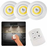 Dolap Işığı Mutfak Rafı Işığı Uzaktan Kumandalı 3 Lü Spot LED Lamba Tdms-07 - 1 m - Renkli