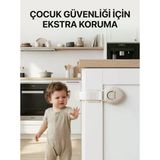 Dolap Ve Çekmeceler İçin Çocuk Güvenlik Kilidi Pratik Emniyet Aparatı - Lisinya