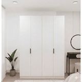 dolapmodellericom %100 Mdf 4 Kapılı Gardrop - Beyaz