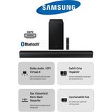 Dolby Audio / Dts Virtual:x Optik-Usb-Bluetooth® Tv-Telefon Bağlantı 300W Soundbar Ev Sinema Sistemi - Siyah