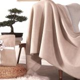 Dolce Bonita Home 127x155 Basic Bej Pamuklu Tv Battaniye