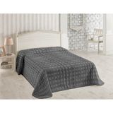 Dolce Bonita Home Wellsoft Accordıon Battaniye 200X220 Antrasit - Uyku Bandı Hediyeli - 200 x 220 cm