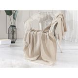 Dolce Bonita Home Yün Tv Battaniye 130X170 Bohem - 130 x 170 cm - Bej - Krem