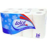 Dolce Ev Tipi Tuvalet Kağıdı 16'lı x 3 Paket - Beyaz