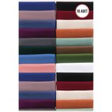Dolce Flamlı Eşarp 10'lu Paket Hediyelik Dağıtmalık Pamuklu Yazma Eşarp 100x100cm Flamlı10lu