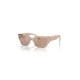 Dolce Gabbana 0DG4462 34325A 52 Kadın Güneş Gözlüğü,Şeffaf Taba Rengi,52