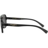 DOLCE & GABBANA 6134 325787 57 Güneş Gözlüğü Erkek UV 400 Koruma ile Turuncu Kemik Çerçeve
