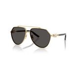 Dolce & Gabbana DG 2315 0287 62 Pilot Gold Metal Erkek Güneş Gözlüğü
