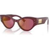 Dolce & Gabbana DG 4480 3442D0 53 Kadın Kelebek Bordo Kemik Güneş Gözlüğü