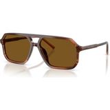 Dolce & Gabbana Dg 4541 348183 59 - Erkek Güneş Gözlüğü Polarize Cam - Koyu Kahverengi