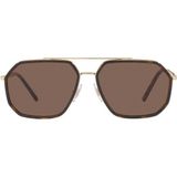 Dolce & Gabbana DG2285 (02/73) Erkek Güneş Gözlüğü - Altın - Kahverengi
