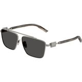 Dolce Gabbana DG2336 0487 59 Erkek Güneş Gözlüğü - Metalik Gri