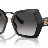 Dolce & Gabbana DG4377 Siyah Siyah Gri Gradyan Kadın Güneş Gözlüğü
