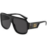 Dolce & Gabbana DG4401 (501/87) 58 Unisex Güneş Gözlüğü - Siyah