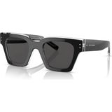 Dolce & Gabbana DG4413 675/R5 48 Unisex Güneş Gözlüğü - Siyah