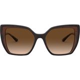 Dolce & Gabbana Dolce&gabbana 6138 3185/13 55 Kadın Kahve Çekik Çerçeve Güneş Gözlüğü - Kahverengi