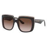 Dolce & Gabbana Güneş Gözlüğü DG 4414 F Asya fit 502/13 Havana Şeffaf Kaşlı, Çok renkli, 54/20/145