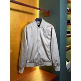Dolce Logo Detaylı Erkek Bomber Ceket - 2XL - Beyaz