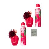 Dolce Luna Edt 100 Ml, Deodorant 150 ml Kadın Parfüm Seti 2 x adet + koku kartı hediye