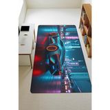 Dolce Mariee Parlak Kadife Kumaş Dijital Baskı Dot Kaymaz Tabanlı Çocuk ve Genç Odası Halısı H0674 - 100 x 200 cm - Renkli
