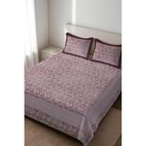 Dolce Mariee Parlak Kadife Kumaş Kapitoneli Çift Kişilik Yatak Örtüsü Seti (3 Parça) CKY0051 - Renkli - 240 x 260 cm