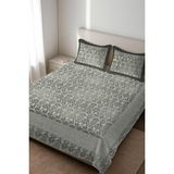 Dolce Mariee Parlak Kadife Kumaş Kapitoneli Çift Kişilik Yatak Örtüsü Seti (3 Parça) CKY0053 - Renkli - 240 x 260 cm
