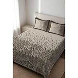 Dolce Mariee Parlak Kadife Kumaş Kapitoneli Çift Kişilik Yatak Örtüsü Seti (3 Parça) CKY0066 - Renkli - 240 x 260 cm